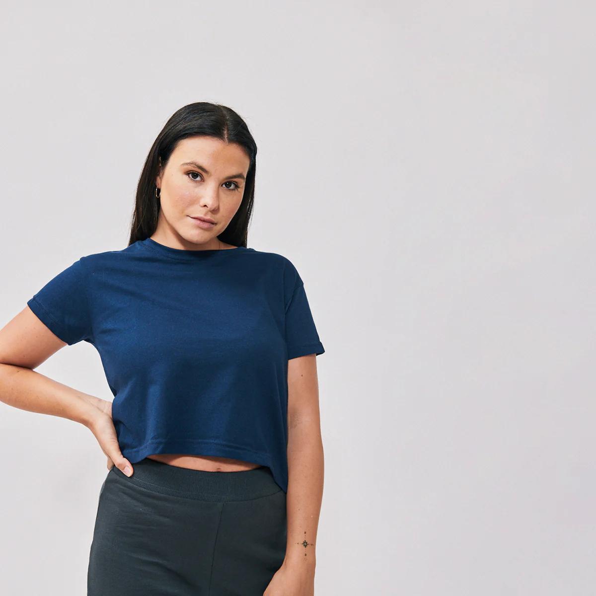 Cotton Cropped Tee - Image 14