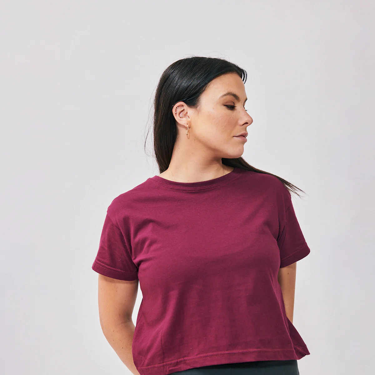 Cotton Cropped Tee - Image 19