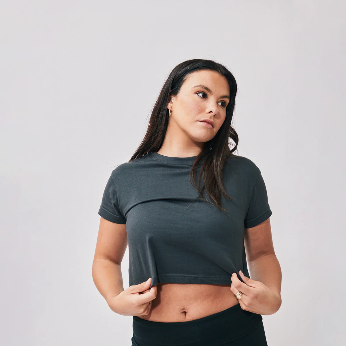 Cotton Cropped Tee - Image 31