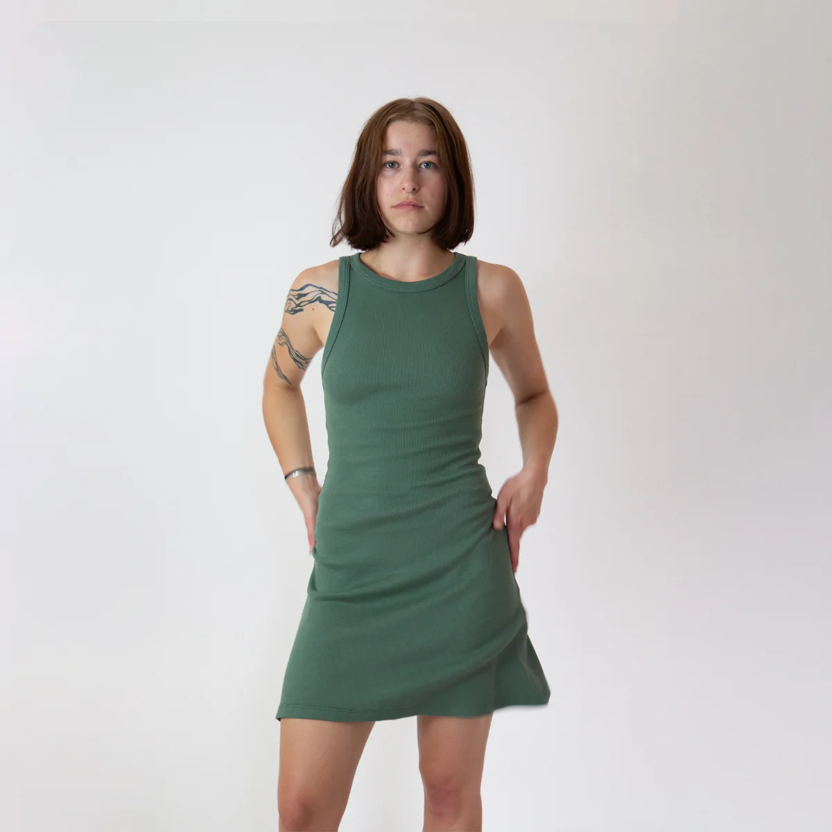 Organic Cotton Ribbed Dress - Image 7